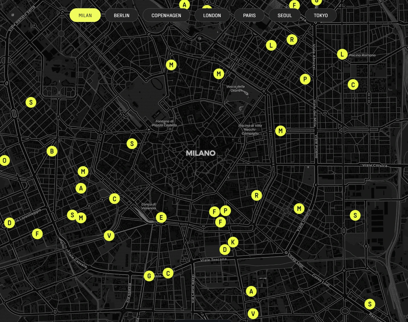 Acceso Map Interface